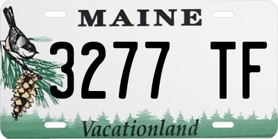 ME license plate 3277TF