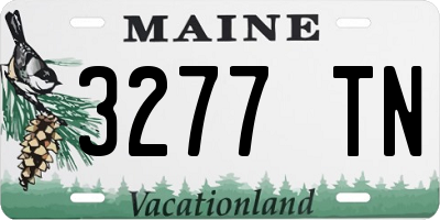 ME license plate 3277TN