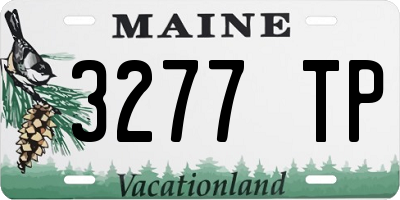 ME license plate 3277TP