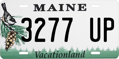 ME license plate 3277UP