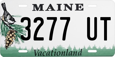 ME license plate 3277UT