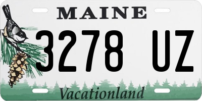 ME license plate 3278UZ