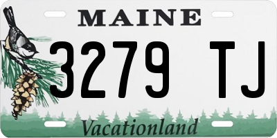 ME license plate 3279TJ