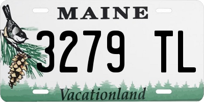ME license plate 3279TL