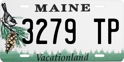 ME license plate 3279TP
