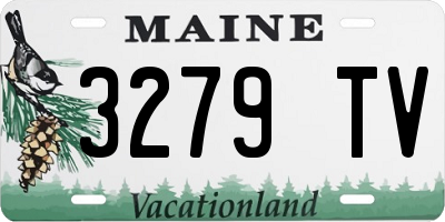 ME license plate 3279TV
