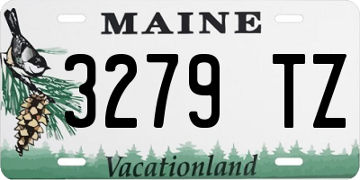 ME license plate 3279TZ