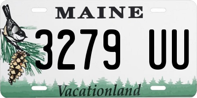 ME license plate 3279UU