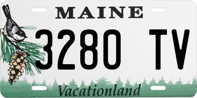 ME license plate 3280TV
