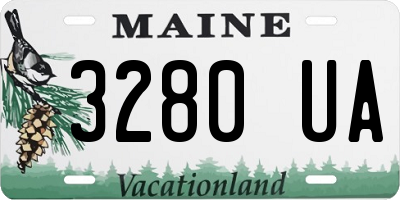 ME license plate 3280UA