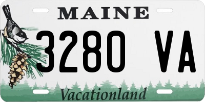 ME license plate 3280VA
