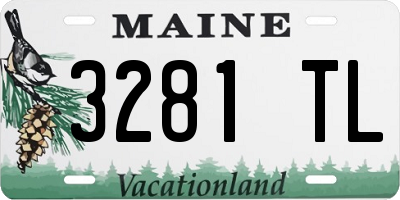 ME license plate 3281TL