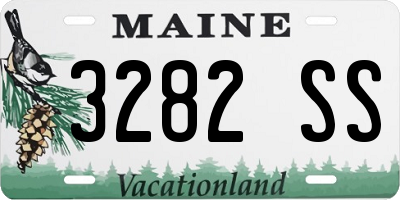 ME license plate 3282SS