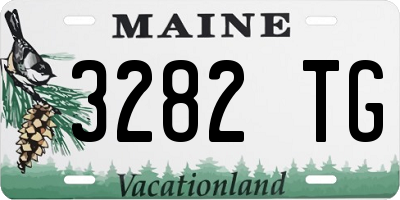ME license plate 3282TG