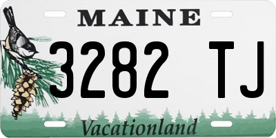 ME license plate 3282TJ