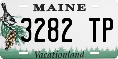ME license plate 3282TP