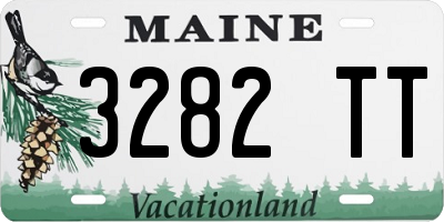 ME license plate 3282TT