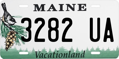 ME license plate 3282UA