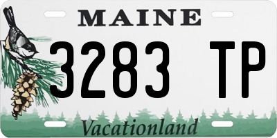 ME license plate 3283TP