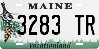 ME license plate 3283TR