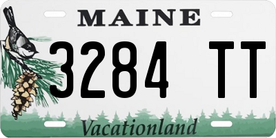 ME license plate 3284TT
