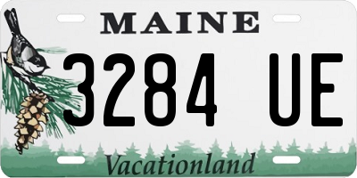 ME license plate 3284UE