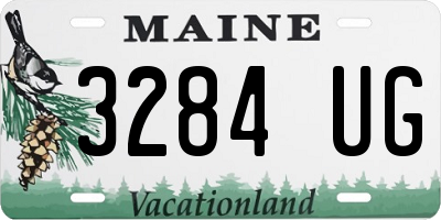 ME license plate 3284UG