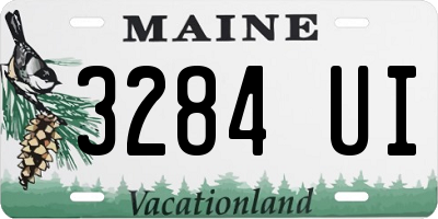 ME license plate 3284UI