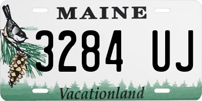 ME license plate 3284UJ