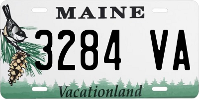 ME license plate 3284VA