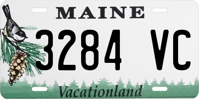 ME license plate 3284VC