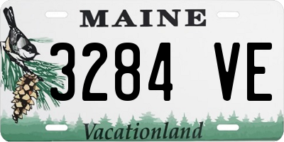 ME license plate 3284VE
