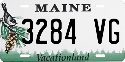 ME license plate 3284VG