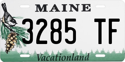 ME license plate 3285TF