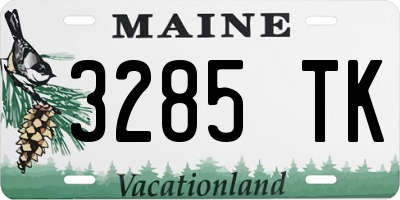 ME license plate 3285TK