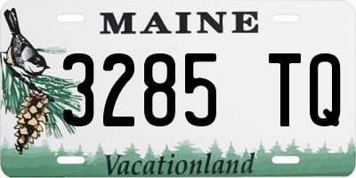 ME license plate 3285TQ
