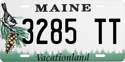 ME license plate 3285TT