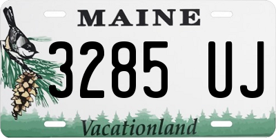 ME license plate 3285UJ