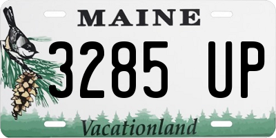 ME license plate 3285UP