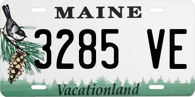 ME license plate 3285VE