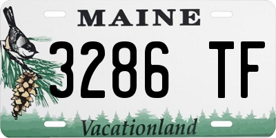 ME license plate 3286TF