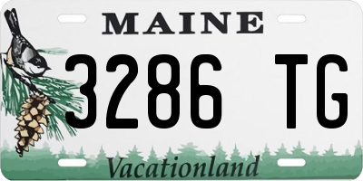 ME license plate 3286TG