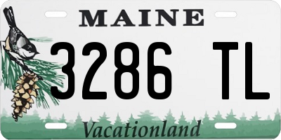 ME license plate 3286TL