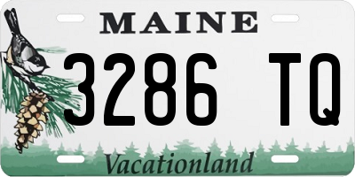 ME license plate 3286TQ