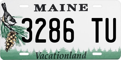 ME license plate 3286TU