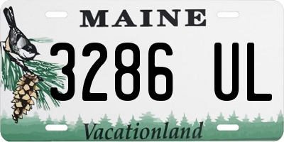 ME license plate 3286UL