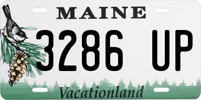 ME license plate 3286UP
