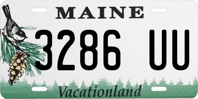 ME license plate 3286UU