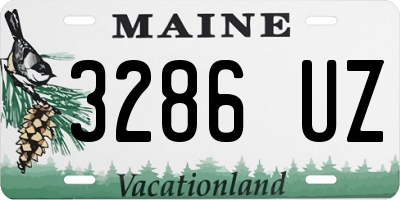 ME license plate 3286UZ