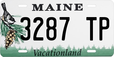 ME license plate 3287TP